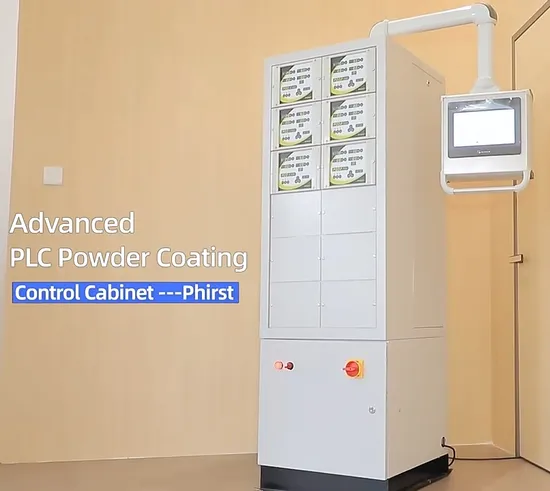 Gabinete de control para línea automática de recubrimiento en polvo electrostático